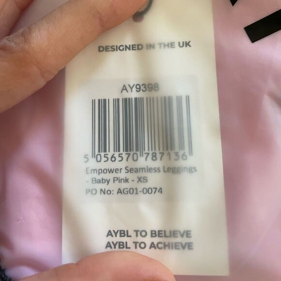 SOLD AYBL Empower Leggings In Baby Pink Color Sizs XS - Picture 6 of 7